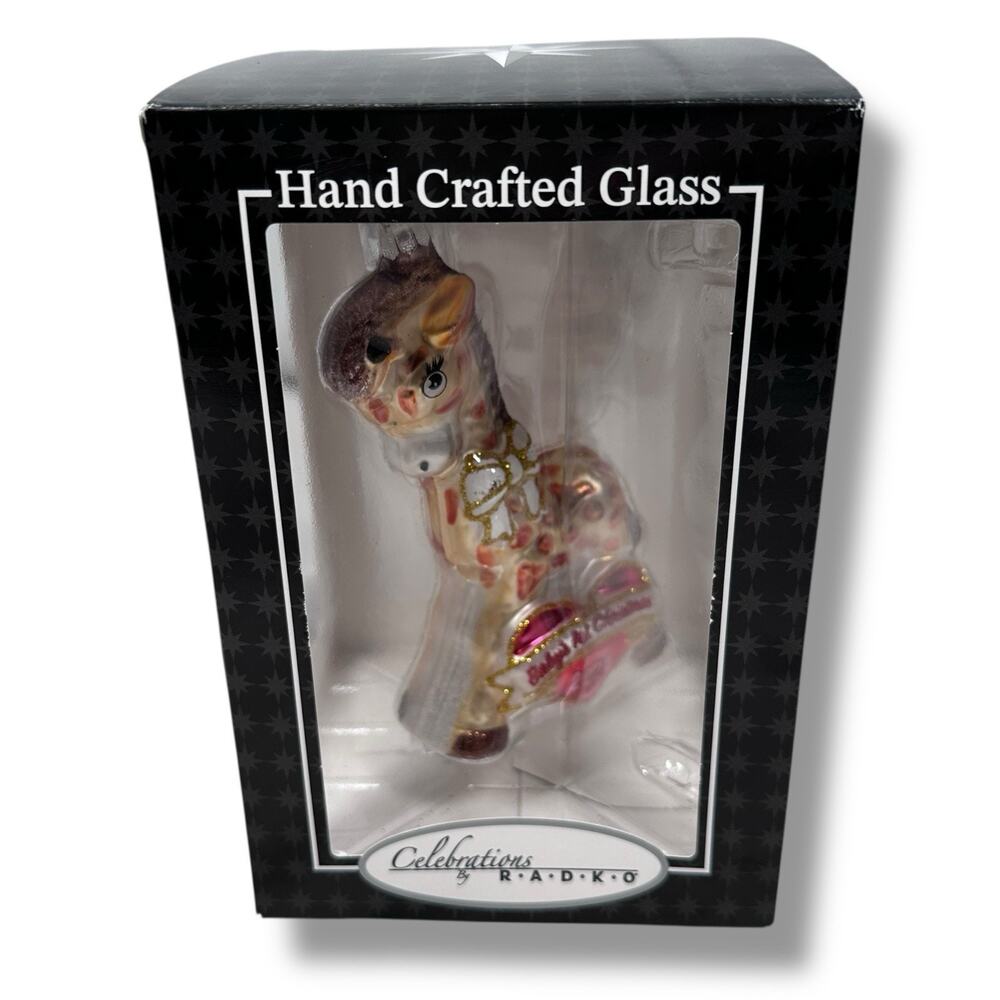 Christopher‎ Radko Celebrations Ornament Giraffe 2024 Baby’s First Christmas New